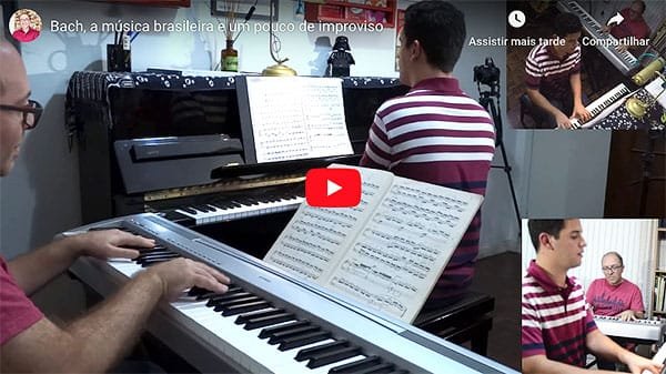 Bach em samba durante uma aula de piano turi collura